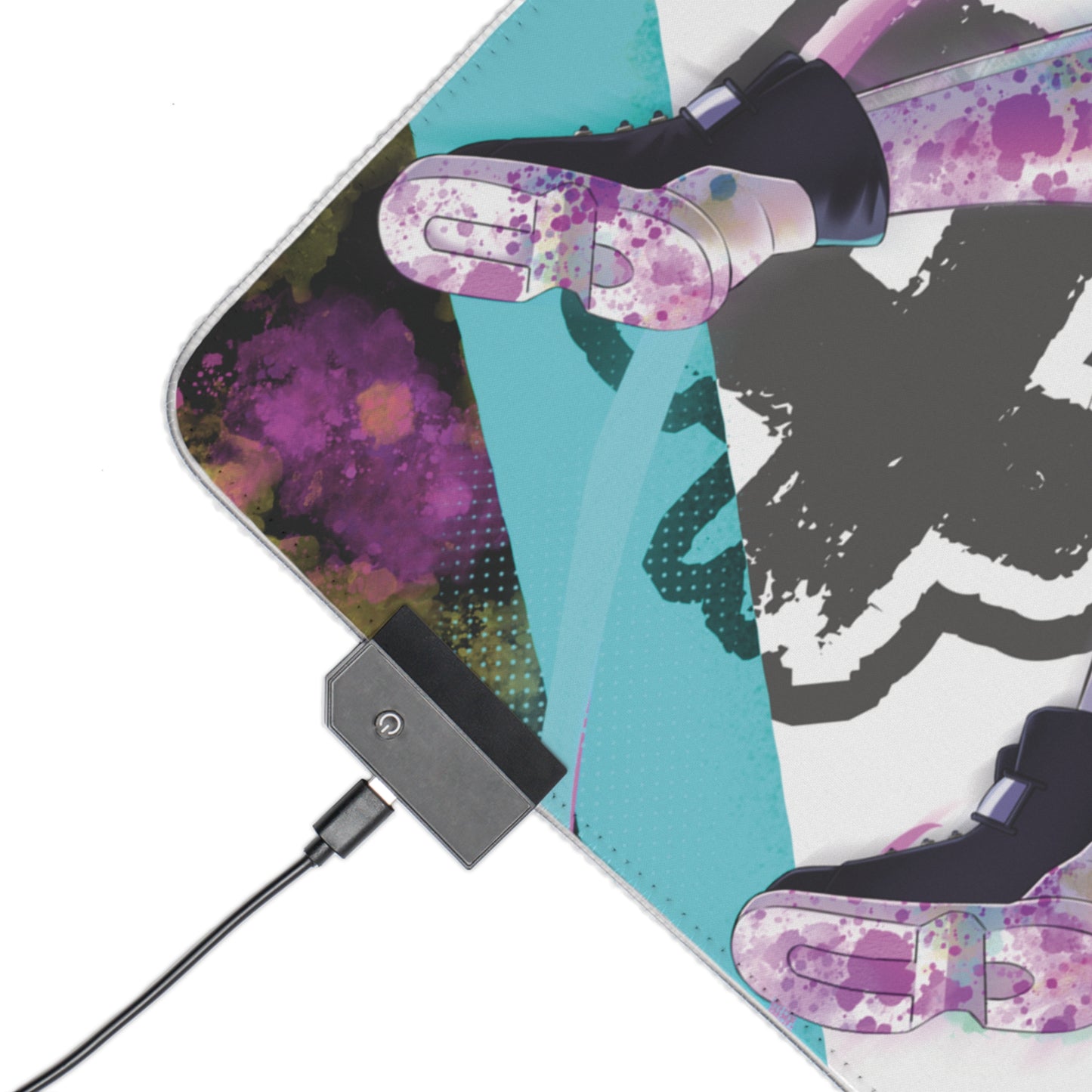 PJKT Revi LED Gaming Mouse Pad  23.6" (Black)