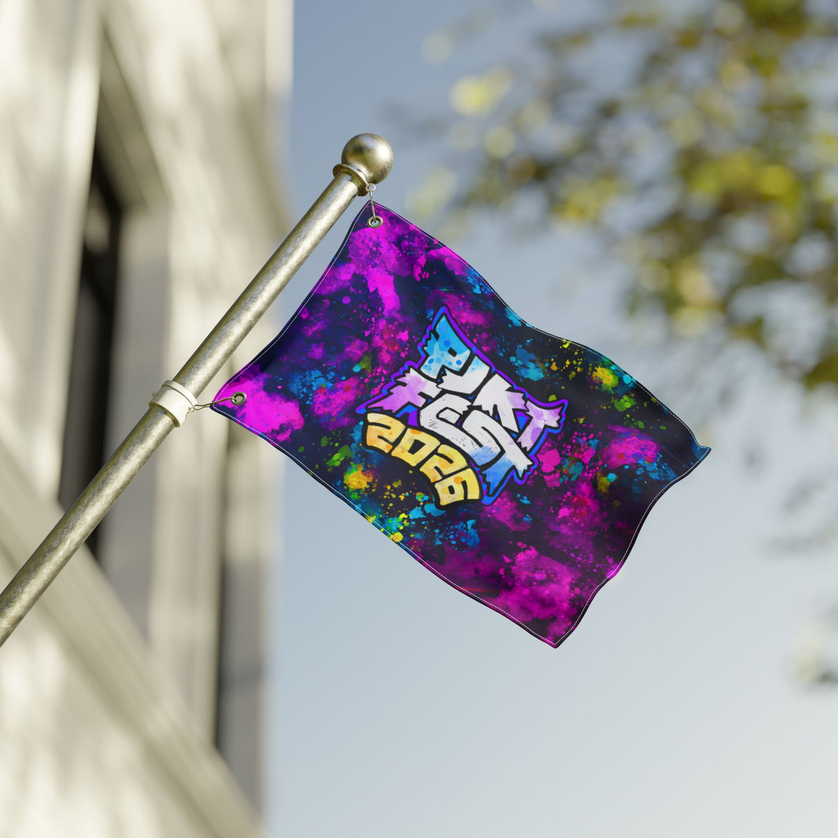 Double Sided PJKT FEST 2026 Flag