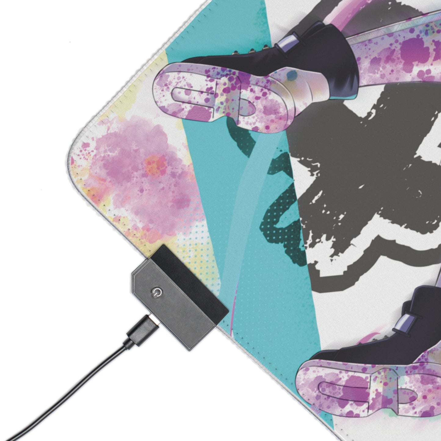 PJKT Revi LED Gaming Mouse Pad  23.6" (White)